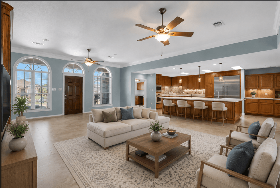 A 3D image of the Single Family Homes floorplan, a 3391 squarefoot, 0 bed / 0 bath unit